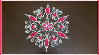 Rangoli Design | Margazhi Kolam | Dhanurmasam Muggulu | Margazhi Matham Kolam | Easy Rangoli Kolam