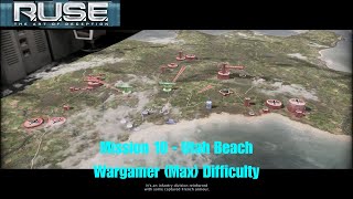 RUSE - Mission 10 Utah Beach on Max Difficulty (Wargamer)