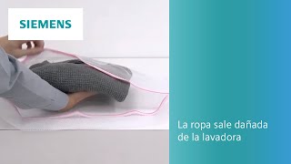 ¿La ropa sale dañada de la lavadora? Te ayudamos a solucionarlo | SIEMENS