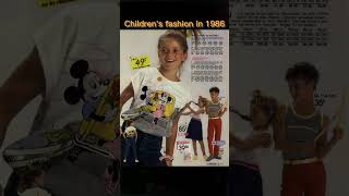 Children's fashion in 1986