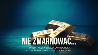 Aby nie zmarnować... - XXXIII Niedziela zwykła (A)