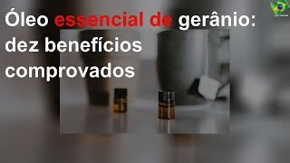 Óleo essencial de gerânio: dez benefícios comprovados