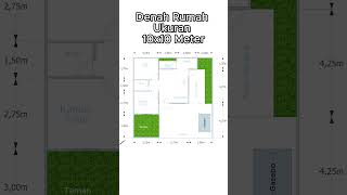 Denah Rumah Ukuran 10x10 Meter   #denahrumah #rumah #desianrumah