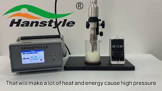 Demonstration Of Ultrasonic Water And Oil Emulsifying