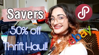 50% Off SAVERS SALE! Thrift Haul 2021 | Rag & Bone, Everlane, Madewell, and More