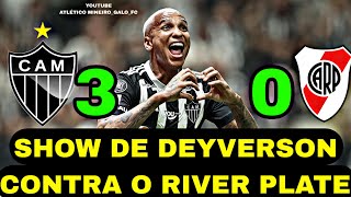 ATLÉTICO-MG 3X0 RIVER PLATE: SHOW DE DEYVERSON E FESTA INCRÍVEL DA TORCIDA ATLETICANA