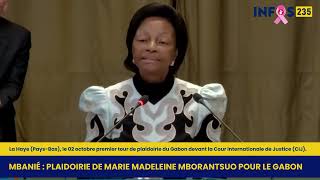 Différend frontalier Gabon/Guinée équatoriale : plaidoyer de Marie madeleine Mborantsuo.