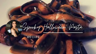 Easy Halloween Pasta🎃 #dinnerideas #fall #halloween #pasta #recipe #dinnervlog #busymomlife #momlife