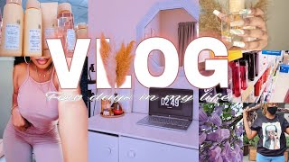 VLOG: Content  creation|  Doing my hair| Grocery shopping| Work