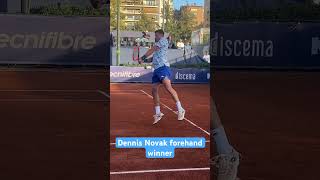 Dennis Novak forehand winner vs Cristian Garin Valencia Challenger 2024 #atpchallengertour #atp