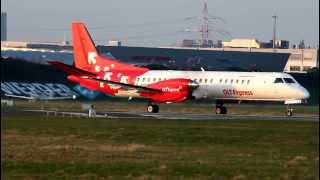 OLT Express Saab 2000 D-AOLB takeoff at Bremen 23.03.2012