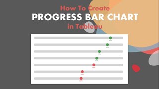 How To Create Progress Bar Chart in Tableau