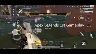 Apex Legends Mobile 1st Gameplay On Mobile | Get Champion In 1st Game | Apex Legends Kill Leader