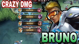 2X MANIAC + 2X SAVAGE!!!BRUNO BEST BUILD AND EMBLEM (ASSASIN)2023