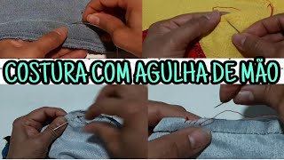 ✅ COMO FAZER COSTURA COM  AGULHA  DE MÃO |4 TÉCNICAS DE COSTURA MANUAL MAIS COMUNS.