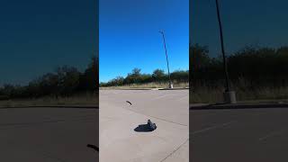 Slow motion Arrma Infraction v2 8s backflips at 90mph bounces and rolls out