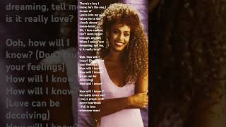 Whitney Houston  - how will I know