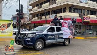 #Video 🎥 Rodada motorizada promoviendo el uso del casco en #LomaBonita #Oaxaca 🍍