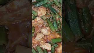 Bhindi Chicken #fypシ゚viral #viralvideo #favoritedish #foryou #food #indianfood #pakistanidish #chef