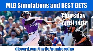 Thursday's BEST BETS, Simulations, and analysis for MLB | Sports Betting