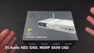 First Look/Overview: iFi Audio NEO iDSD Hi-Res Bluetooth, Balanced Headphone Amp/DAC.