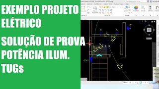 Aula 1, Exemplo solução de prova de projeto elétrico, potência de iluminação e tomadas