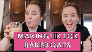 MAKING TIK TOK VIRAL BAKED OATS| SUNDAY IN MY LIFE |+ skincare & makeup favourites| LITERALLY LYDIA