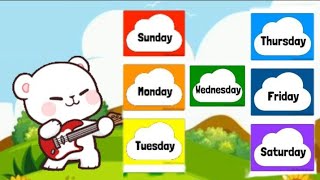 Days of the week | 7 Days name | kids poem | preschool learning | kids education | little learners