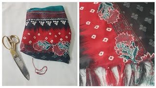 how to make dupatta/shawl more beautiful.