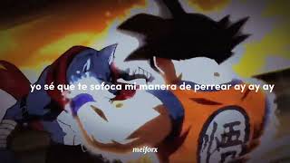 se me nota que quiero de tu boca / lyrics + reberb ( Dragon Ball ) meiforx