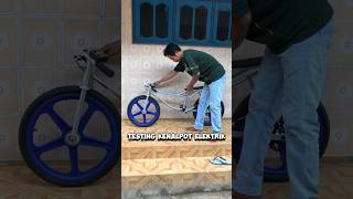 Testing kenalpot elektrik #motorbmx #automobile #bicycle #balapsepedabmx #sepeda