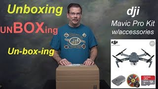 DJI Mavic Pro kit with accessories unboxing