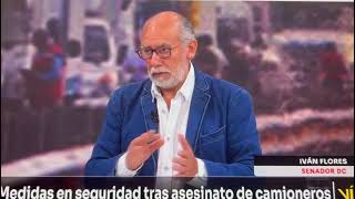 Senador Iván Flores en 24 horas: “Lo esencial en seguridad es el fortalecimiento de policías”.