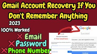 Gmail account recovery 2023 | How to recover disabled gmail account 2023 | How To Recover Gmail Acc