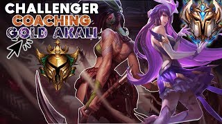 Mid Coaching - Challenger Mid Shows Gold Akali How to Climb in Pre Season 10