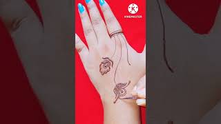 Cute 🥰 Flower 🌺 Mehndi Design For Back Hand||Finger Mehndi Design #shorts #mehndi #mehandidesign