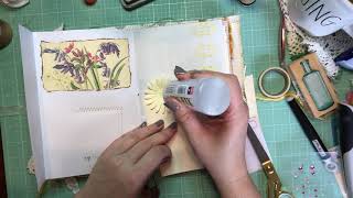 Part 2 of decorating the pages of the floral fairy journals with me| chatty|