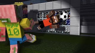 Monster School: FIFA 2019 (ft. Neymar) - Minecraft Animation