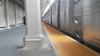 Coney Island Bound R46 N train arriving into Kings Highway