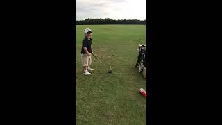 7 year old golfers BIG golf swing, hitting over 175 yards!  #golfswing #golf #juniorgolf #callaway