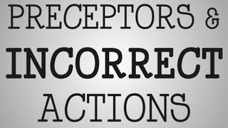 Nursing School | Preceptors & Incorrect Actions