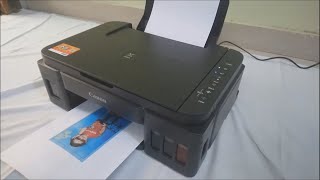 Canon PIXMA G3000 all-in-one wireless ink tank colour printer Unboxing and Cartridges installation