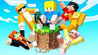 Amigos Sobreviveram em um Bloco Realista no Minecraft