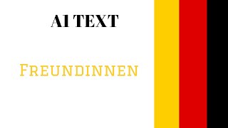 text: Freundinnen | A1 لتحسين مهارة القراءة و الكتابة