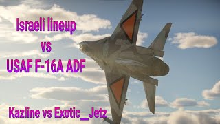 Flying my israeli lineup against an F-16A ADF | [Warthunder]