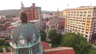 Flight around Downtown Binghamton, NY