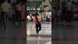 trending girl | Crop Top | Crossriver mall Shahdara Delhi | Walking near Pantaloons Cafe Coffee Day