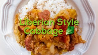 Steamed Cabbage Recipe | Liberian Style Cabbage