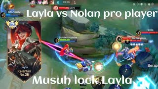 LAYLA VS NOLAN❗BUILD ONE SHOT ENEMY DELETE! MUSUH KUAT | build top 1 global Layla