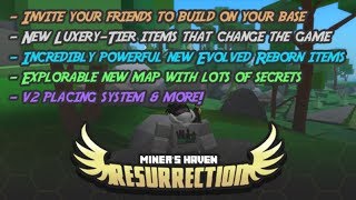 ROBLOX MINER'S HAVEN RESURRECTION ALL NEW/OLD CODES (WORKING)